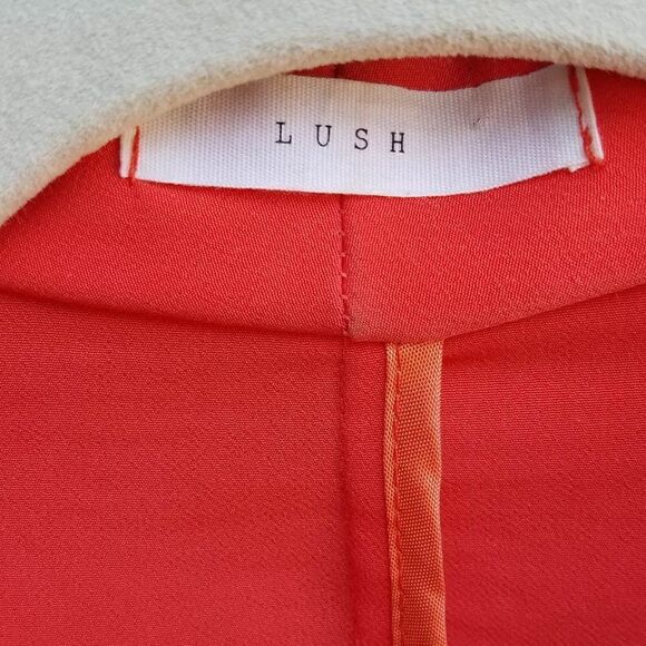 Orangish/Red LUSH Lightweight Topper/Open Front Jacket Size Small - Picture 3 of 7